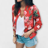 Andreia - Elegant Floral Bomber Jacket