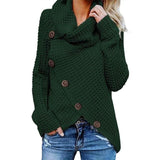 Mabel | Asymmetric Waffle-Knit Wrap Jumper