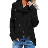 Mabel | Asymmetric Waffle-Knit Wrap Jumper