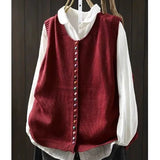 Raquel – Sleeveless Button Up Knit Cardigan