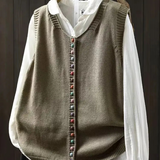 Raquel – Sleeveless Button Up Knit Cardigan