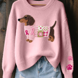 Norberta - Dachshund Print Sweater