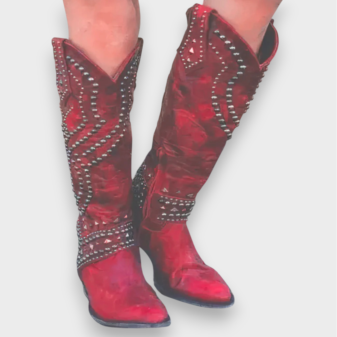 Mia | Western Knee-High Boots